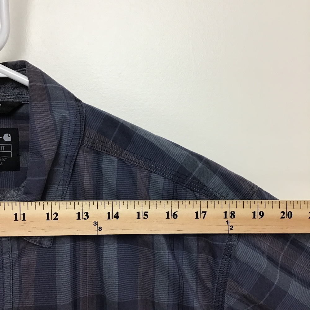 Carhartt Rugged Flex Regular Fit mens short sleeve button down casual shirt - Picture 9 of 10